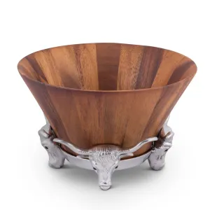 Longhorn Salad Bowl toilet seat cover, slow close seat