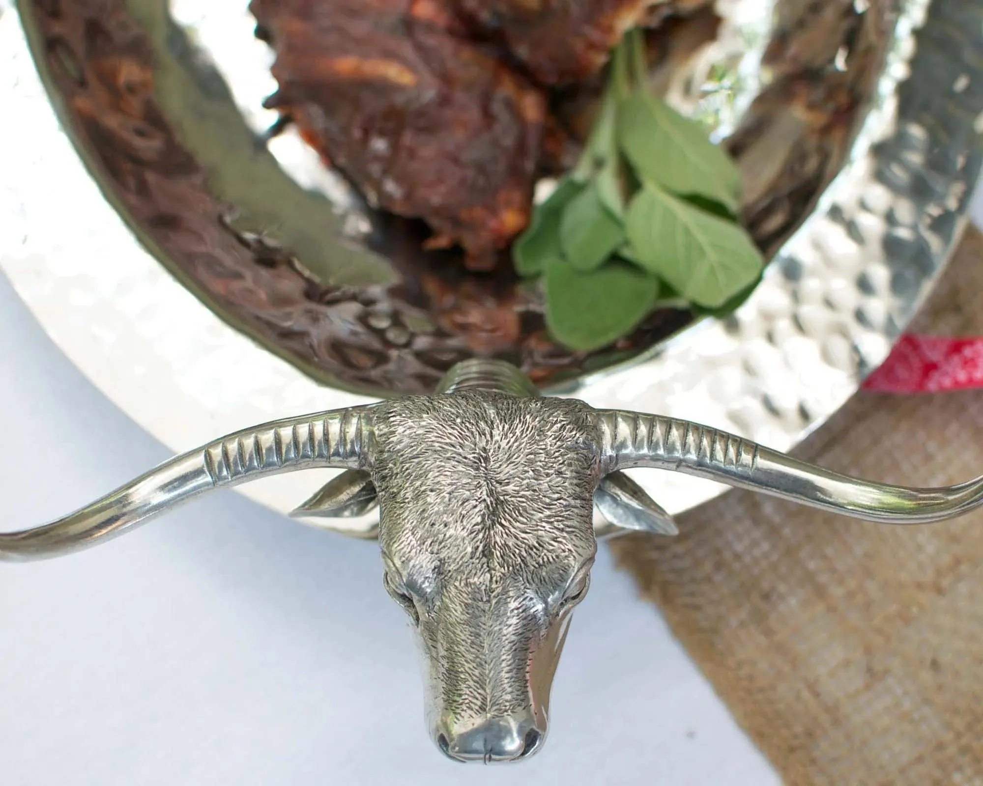 Longhorn Steer Serving Platter