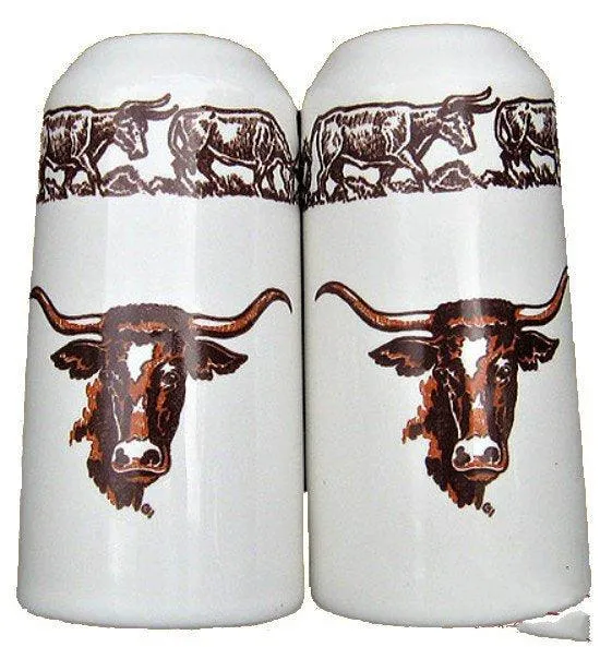Longhorn Western Salt & Pepper Shakers