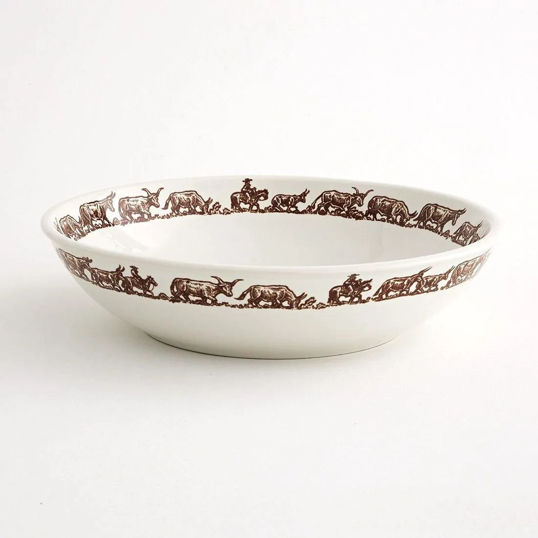 Longhorn Western Serving Bowl