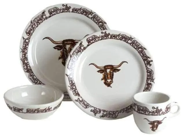 Longhorn Western Serving Platter