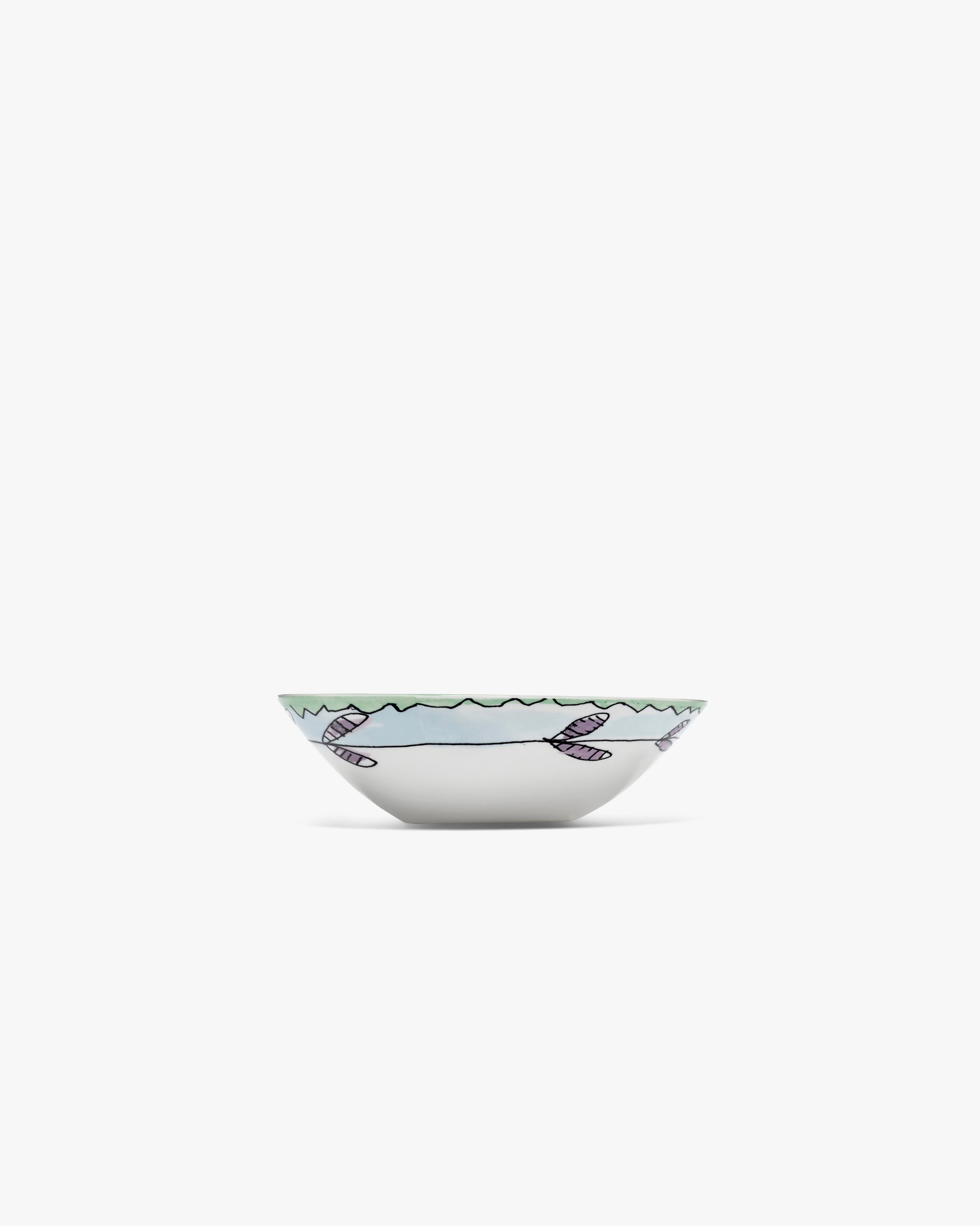 Low bowl M Blossom milk Midnight Flowers