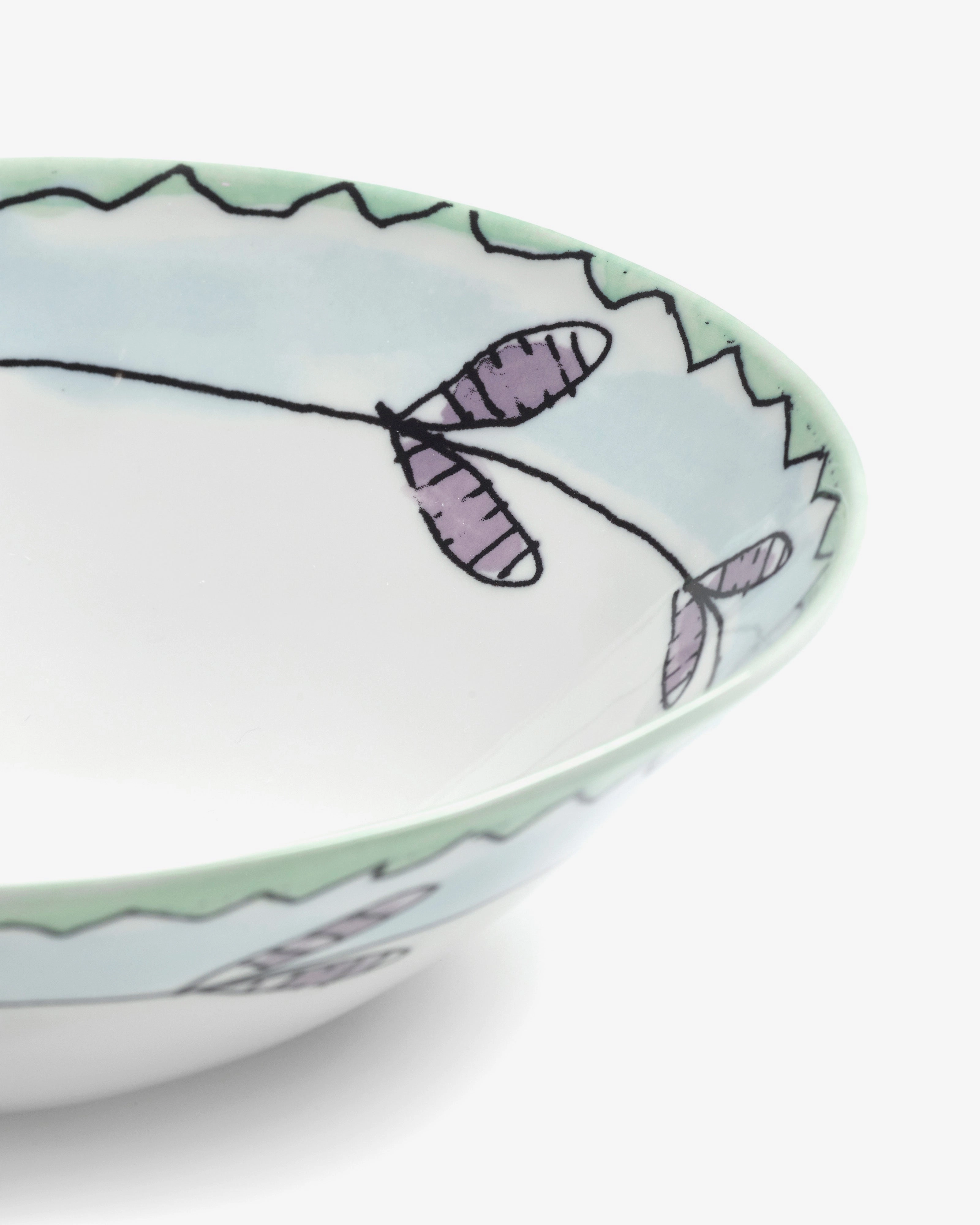 Low bowl M Blossom milk Midnight Flowers
