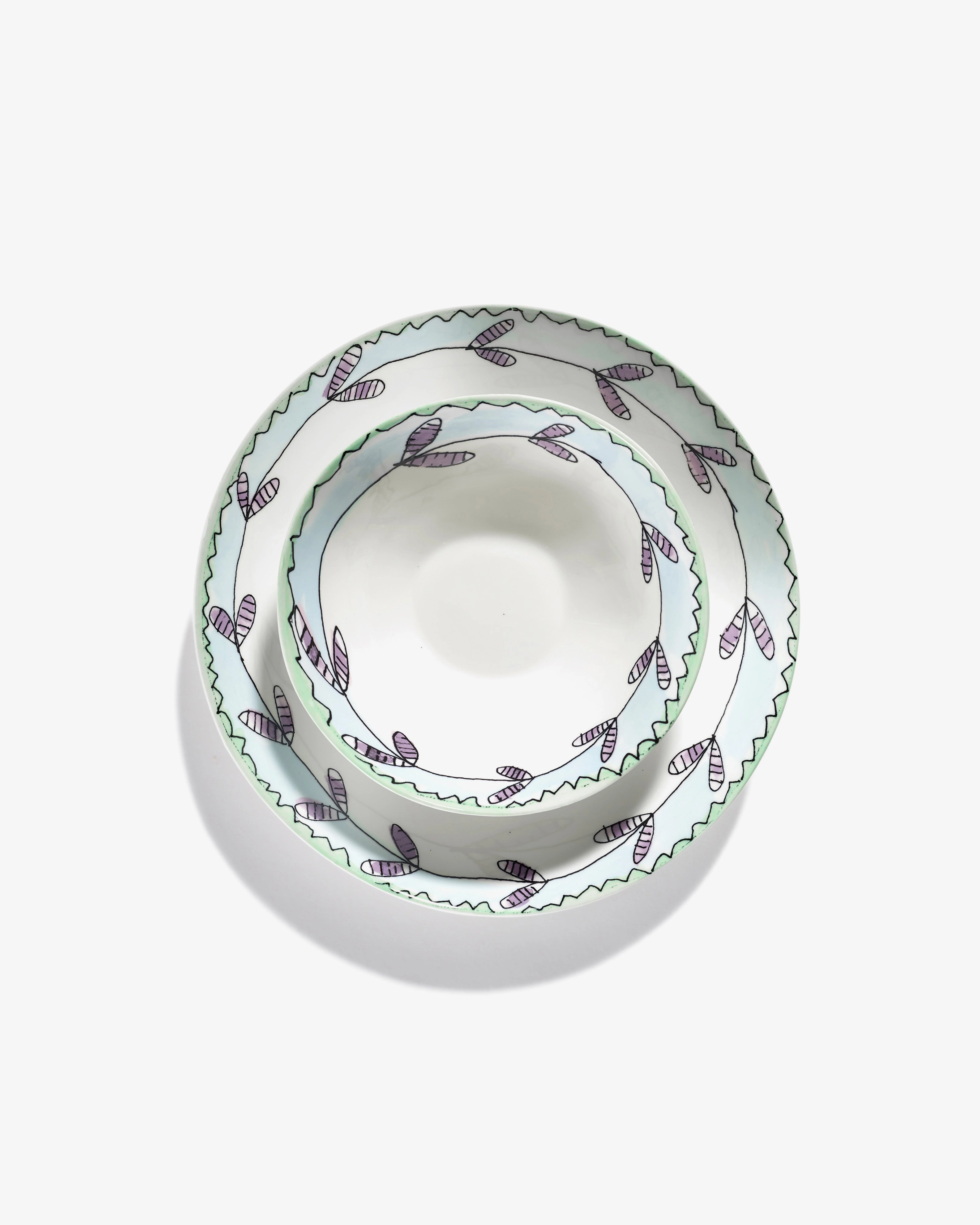 Low bowl M Blossom milk Midnight Flowers