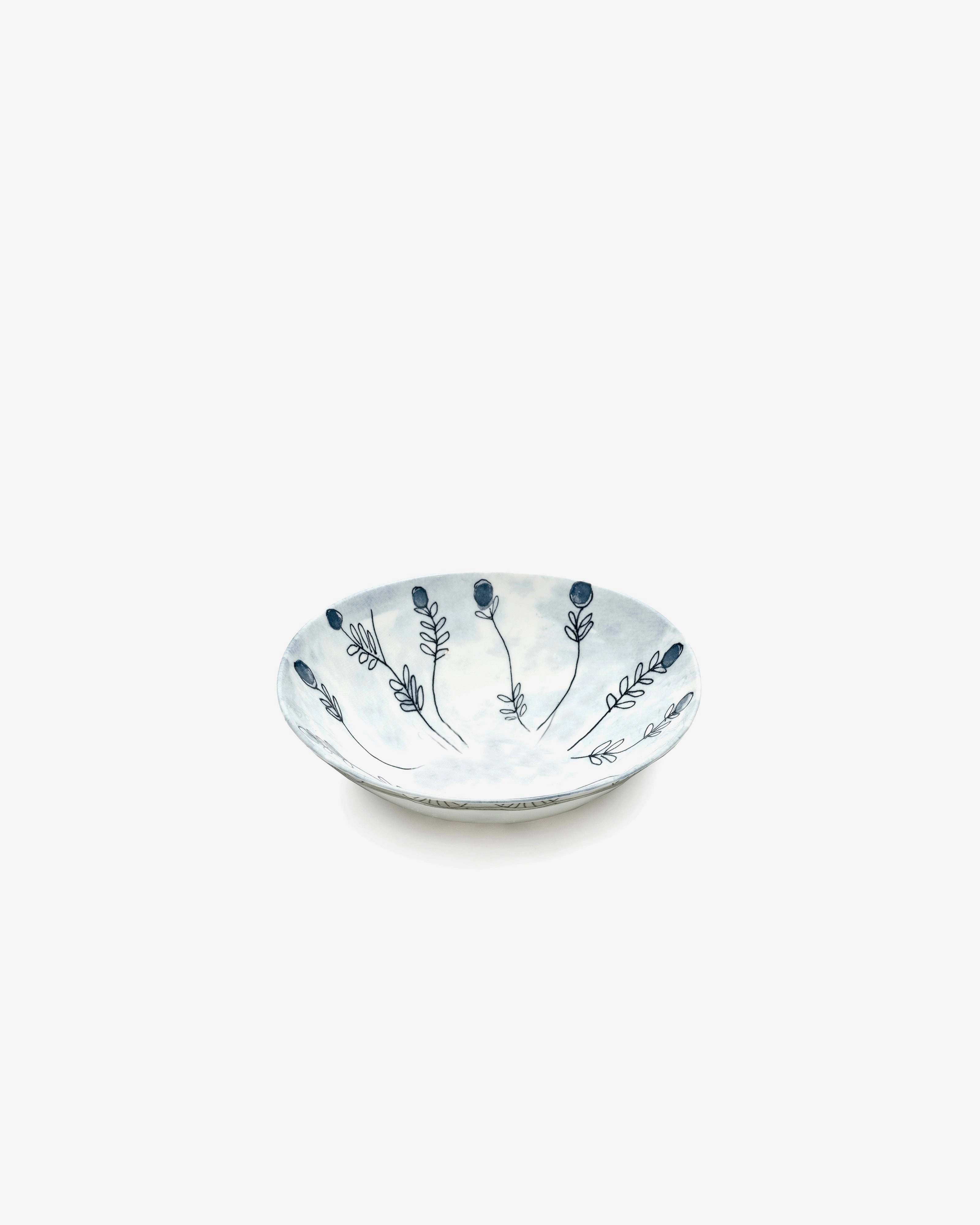 Low bowl M Mirtillo tea Midnight Flowers