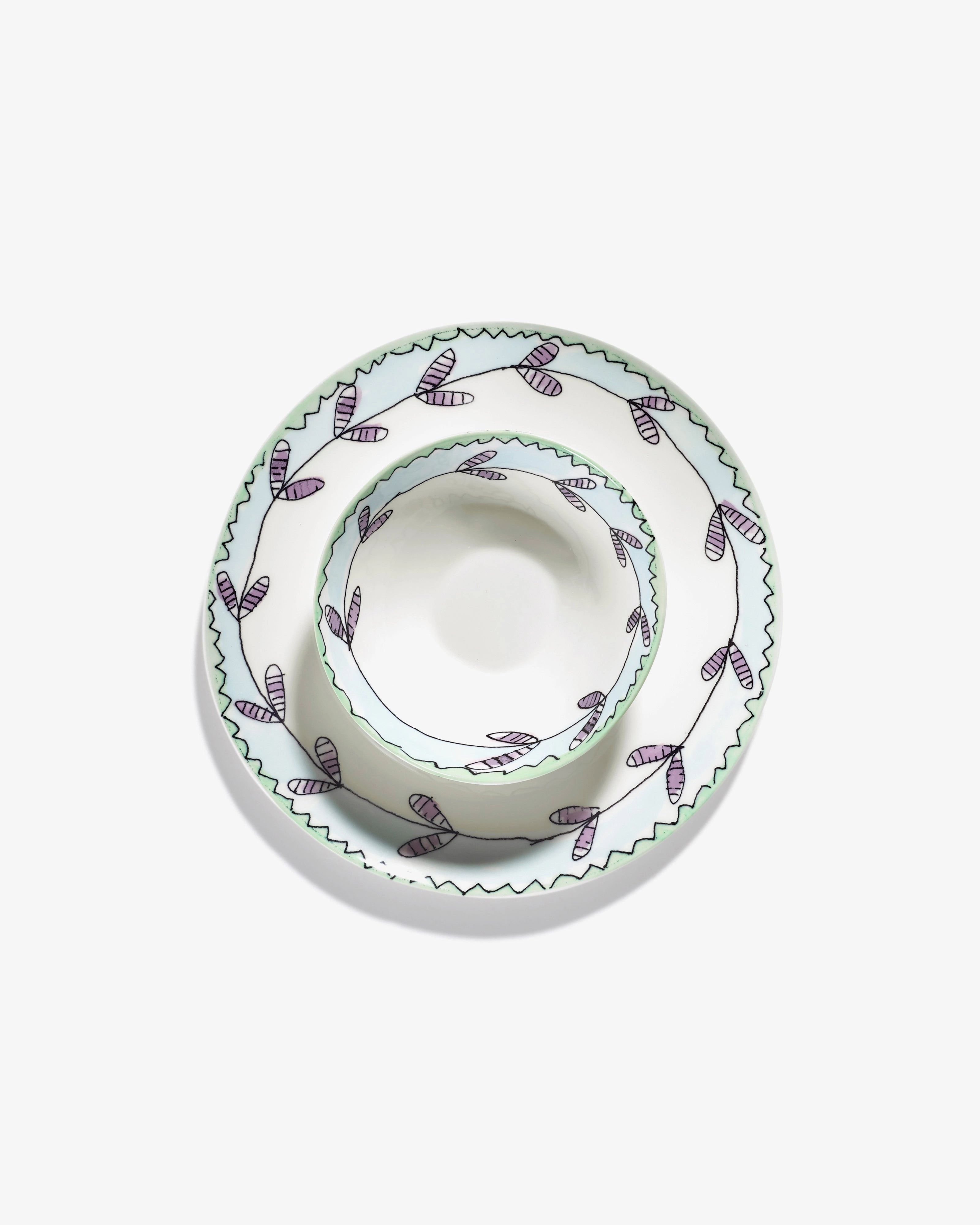 Low bowl S Blossom milk Midnight Flowers