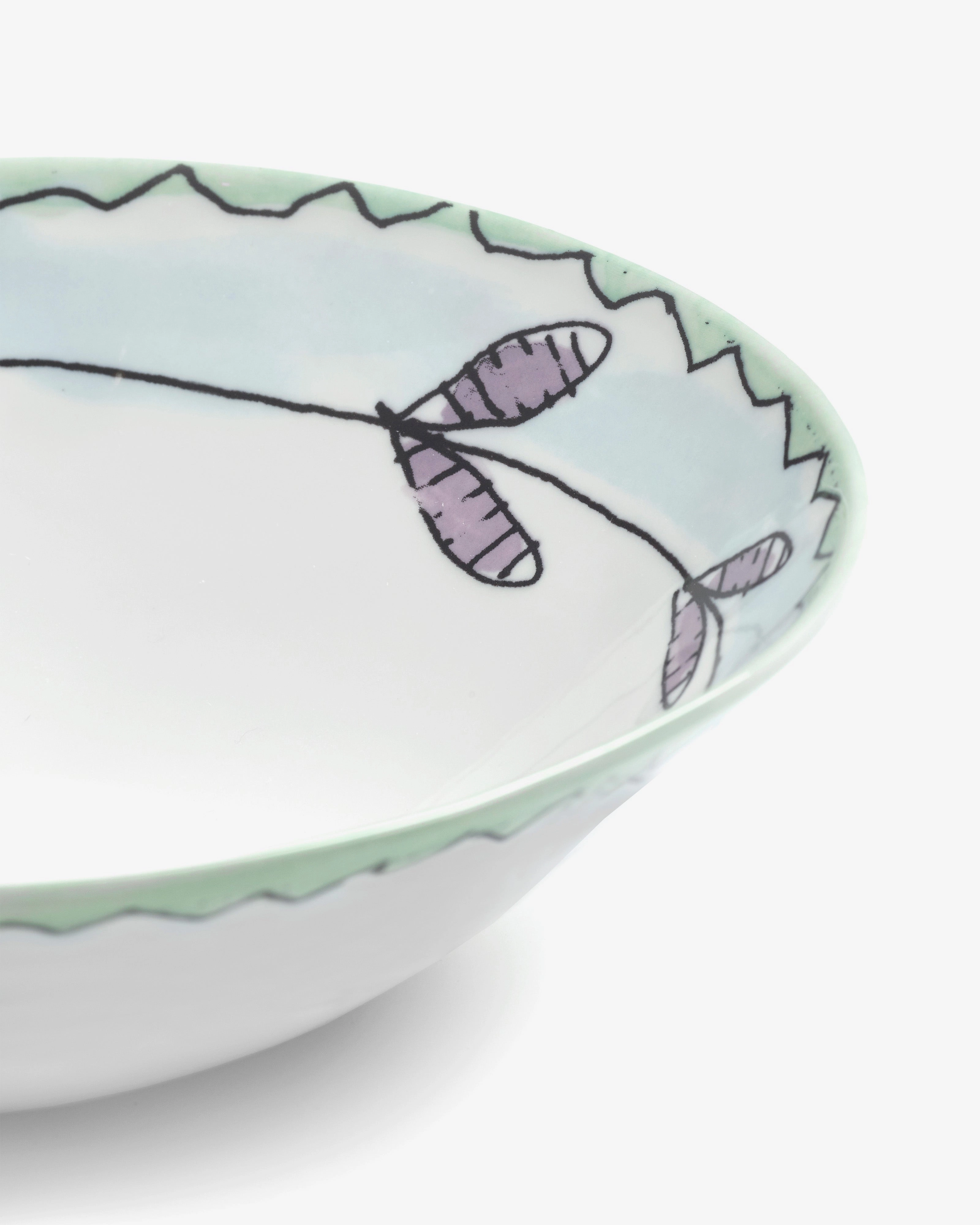 Low bowl S Blossom milk Midnight Flowers