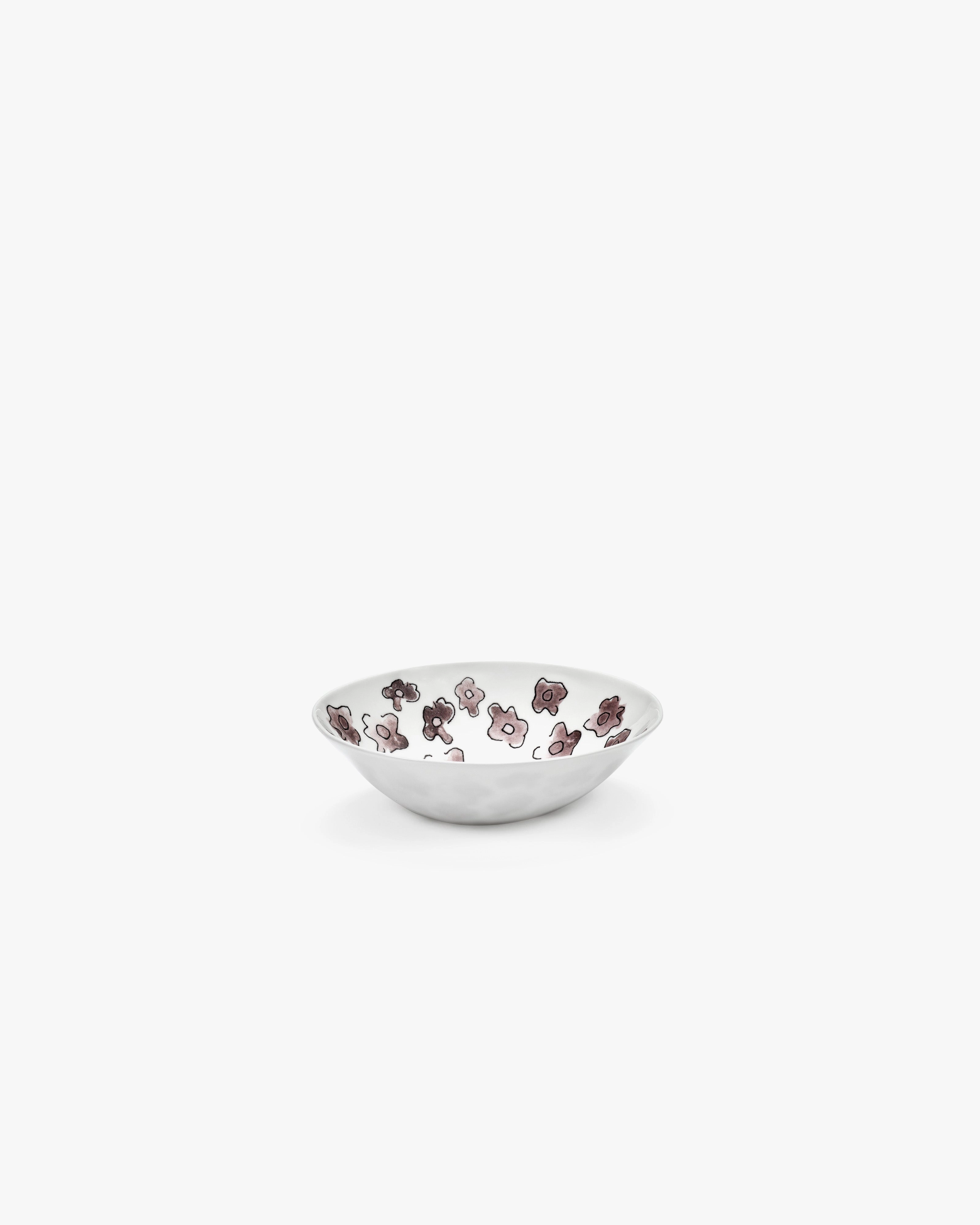 Low bowl S Dark viola Midnight Flowers
