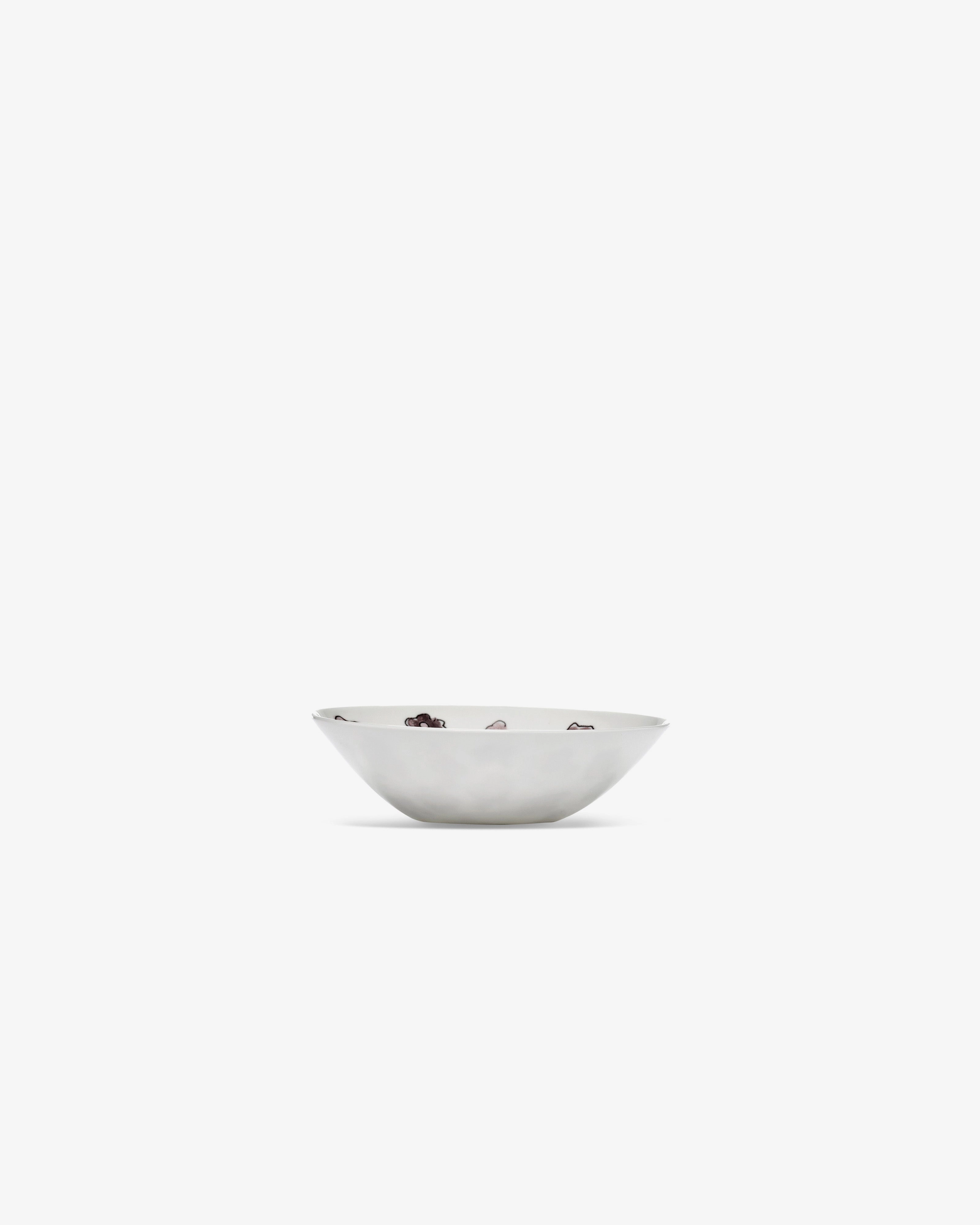 Low bowl S Dark viola Midnight Flowers