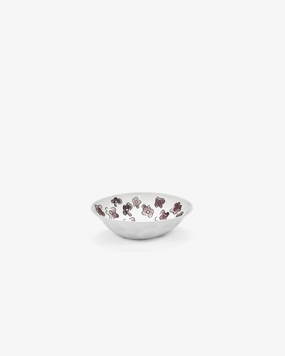 Low bowl S Dark viola Midnight Flowers