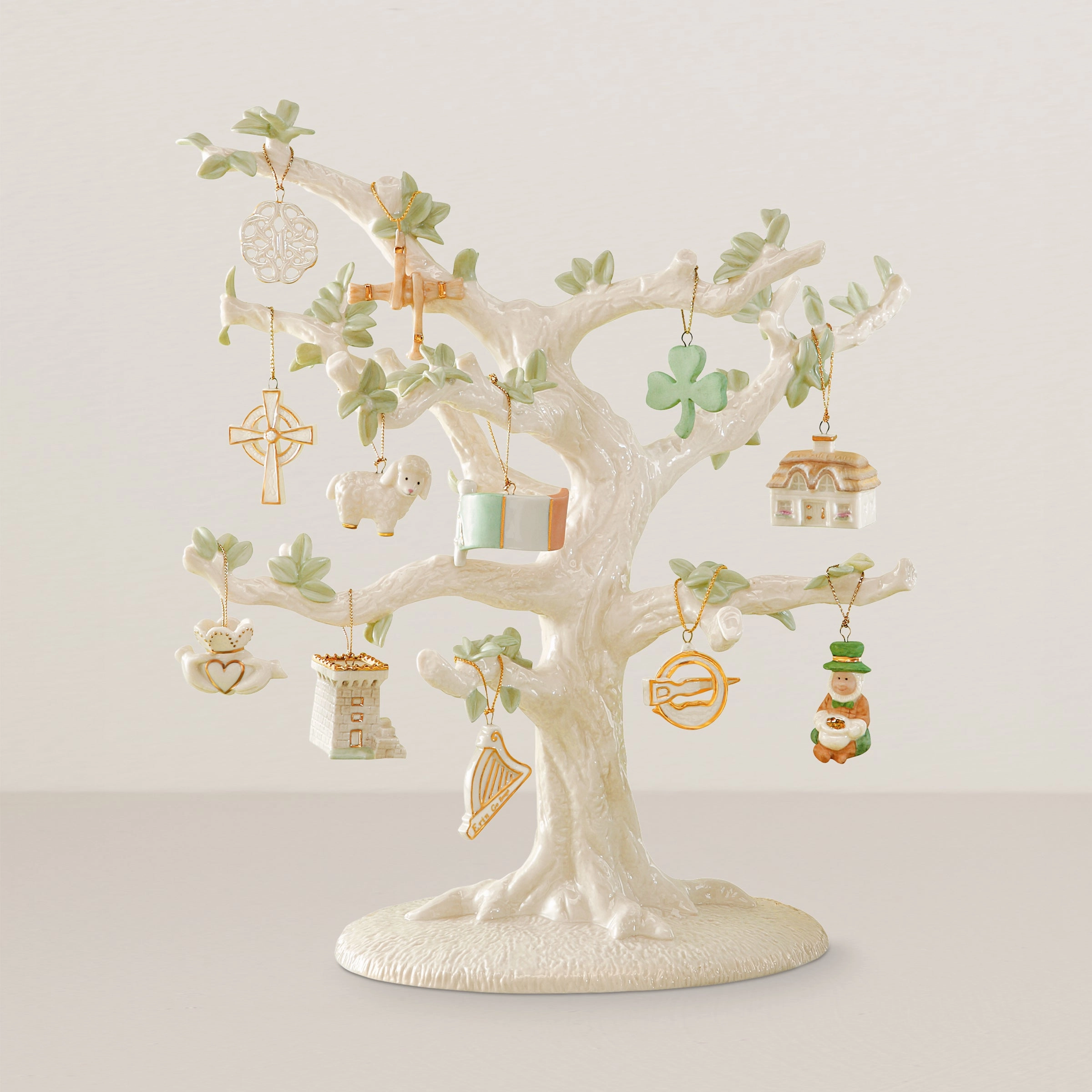 Luck Of The Irish 12-Piece Ornament and Tree Set