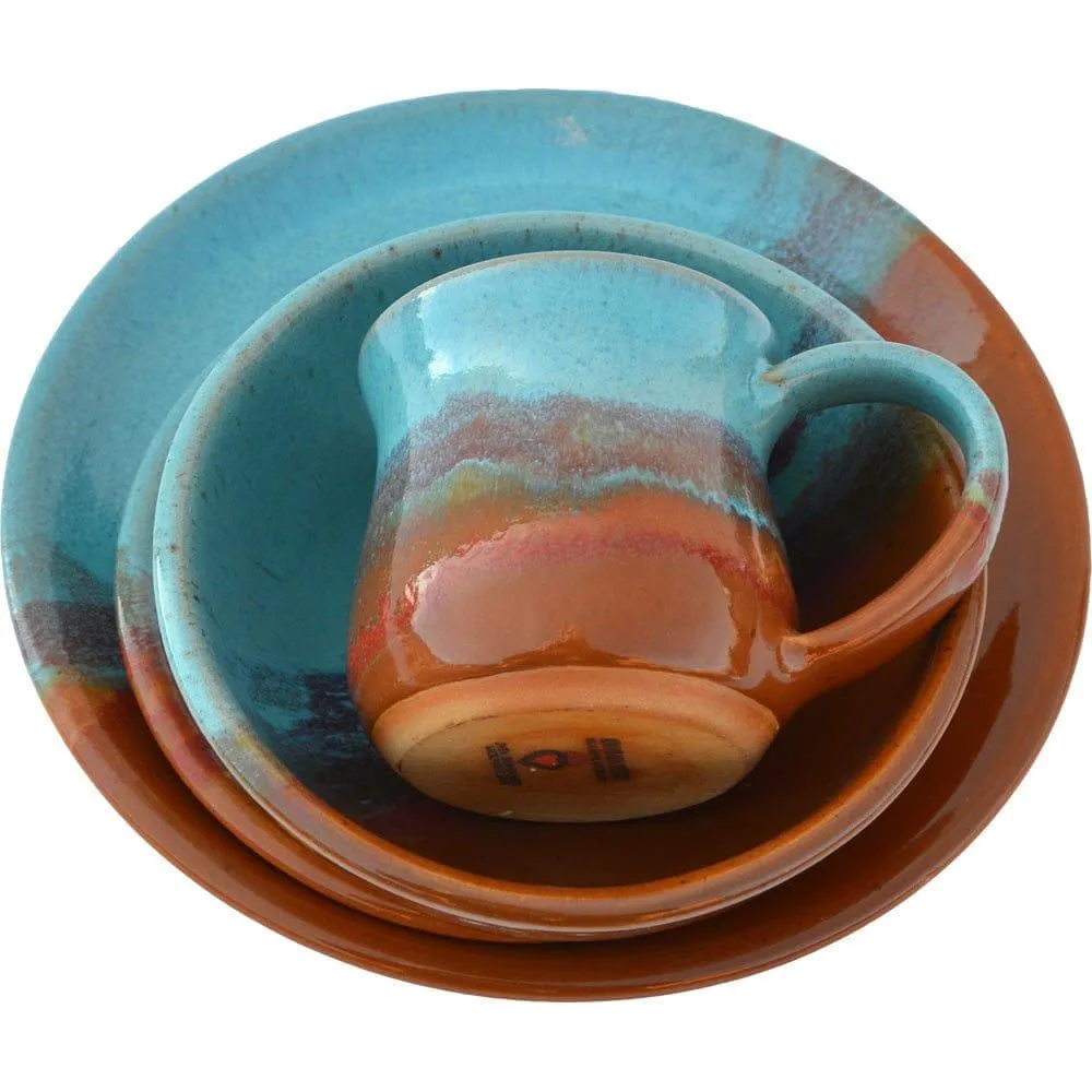 Lune Azul Handmade Pottery Dinnerware - Turquoise