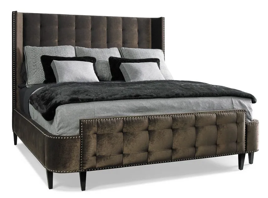 Luxury Hyatt Tufted Leather Bed