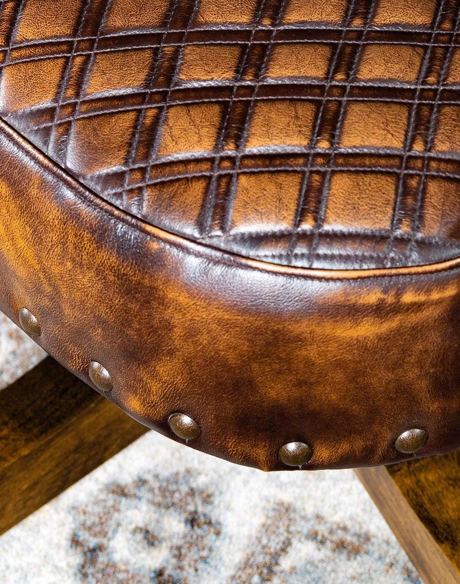 Luxury Leather & Cowhide Office Chair