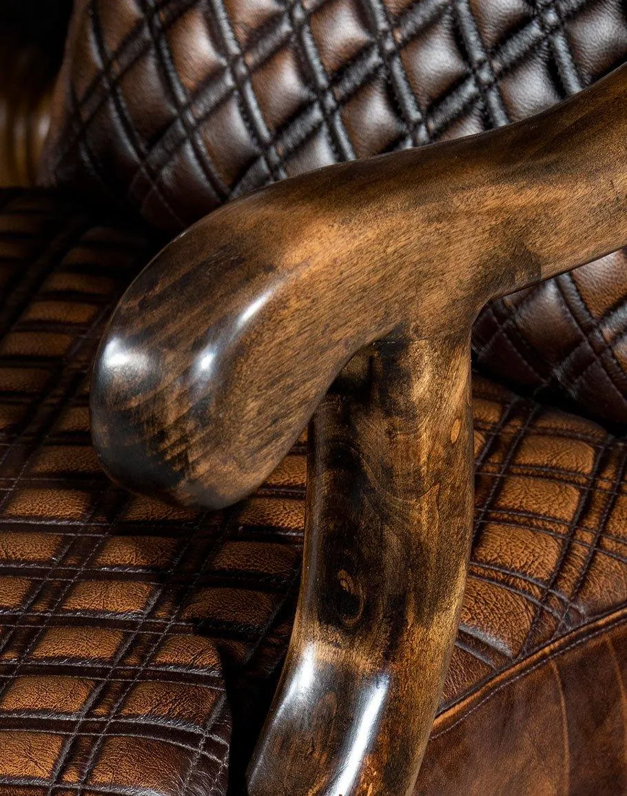 Luxury Leather & Cowhide Office Chair
