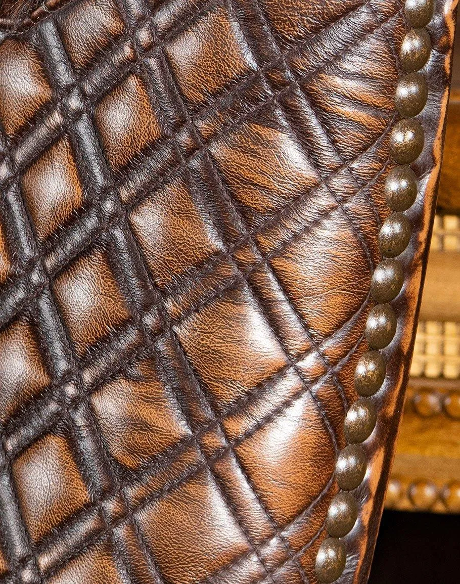 Luxury Leather & Cowhide Office Chair