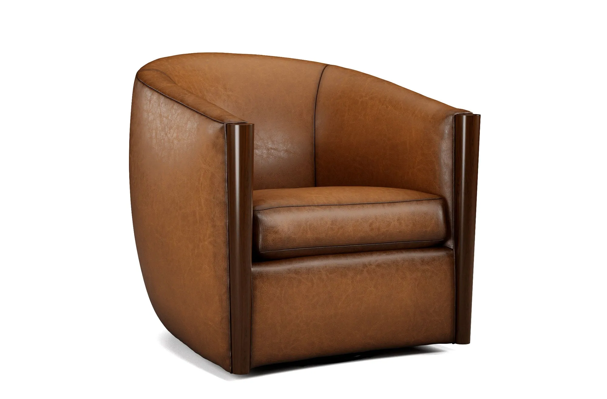 Luxury Leather Swivel Chair