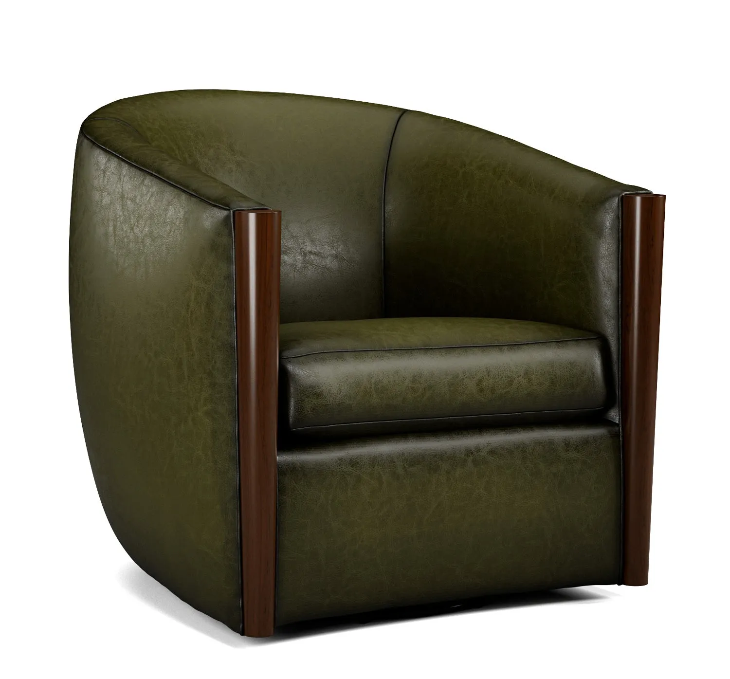 Luxury Leather Swivel Chair