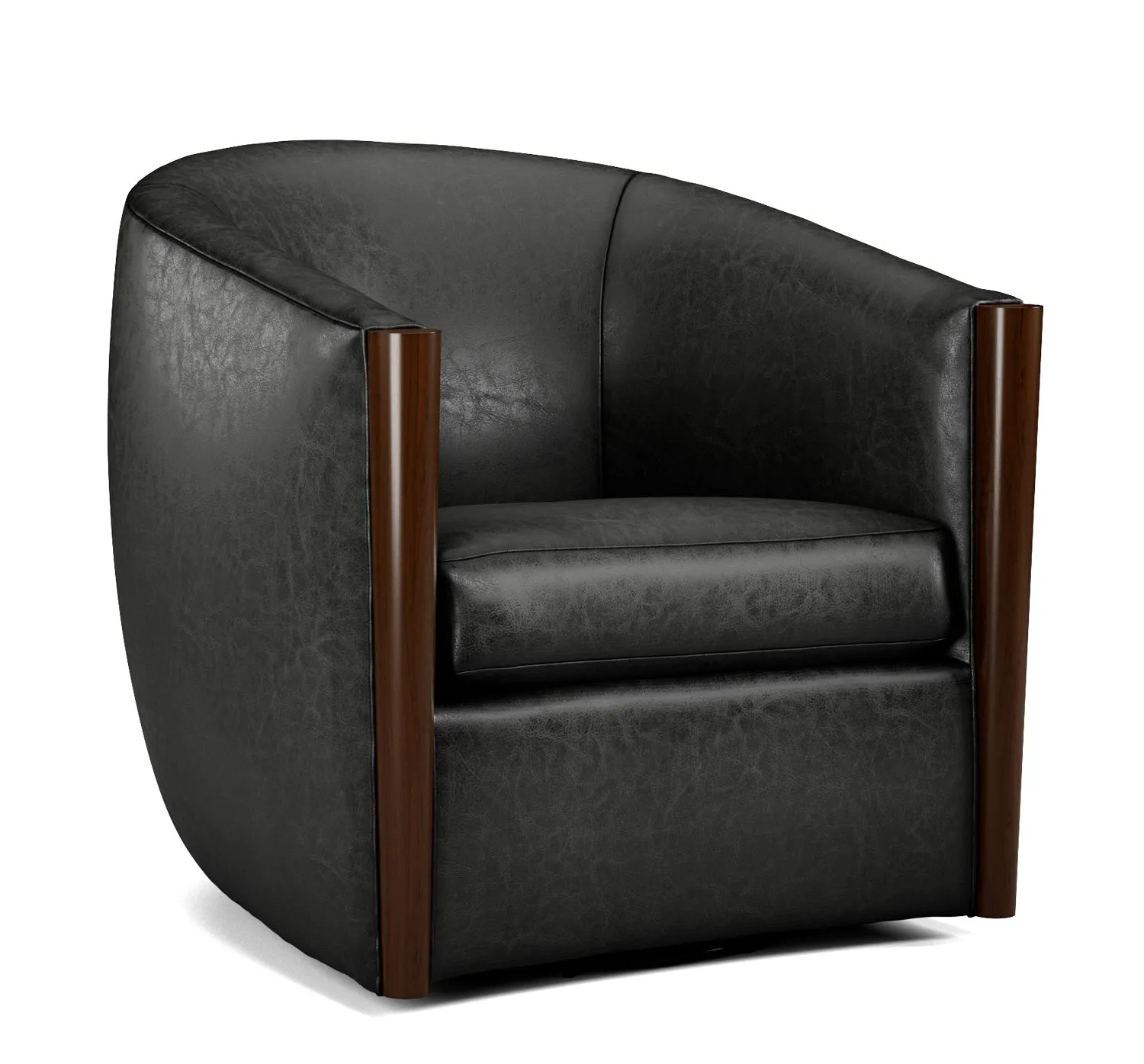 Luxury Leather Swivel Chair