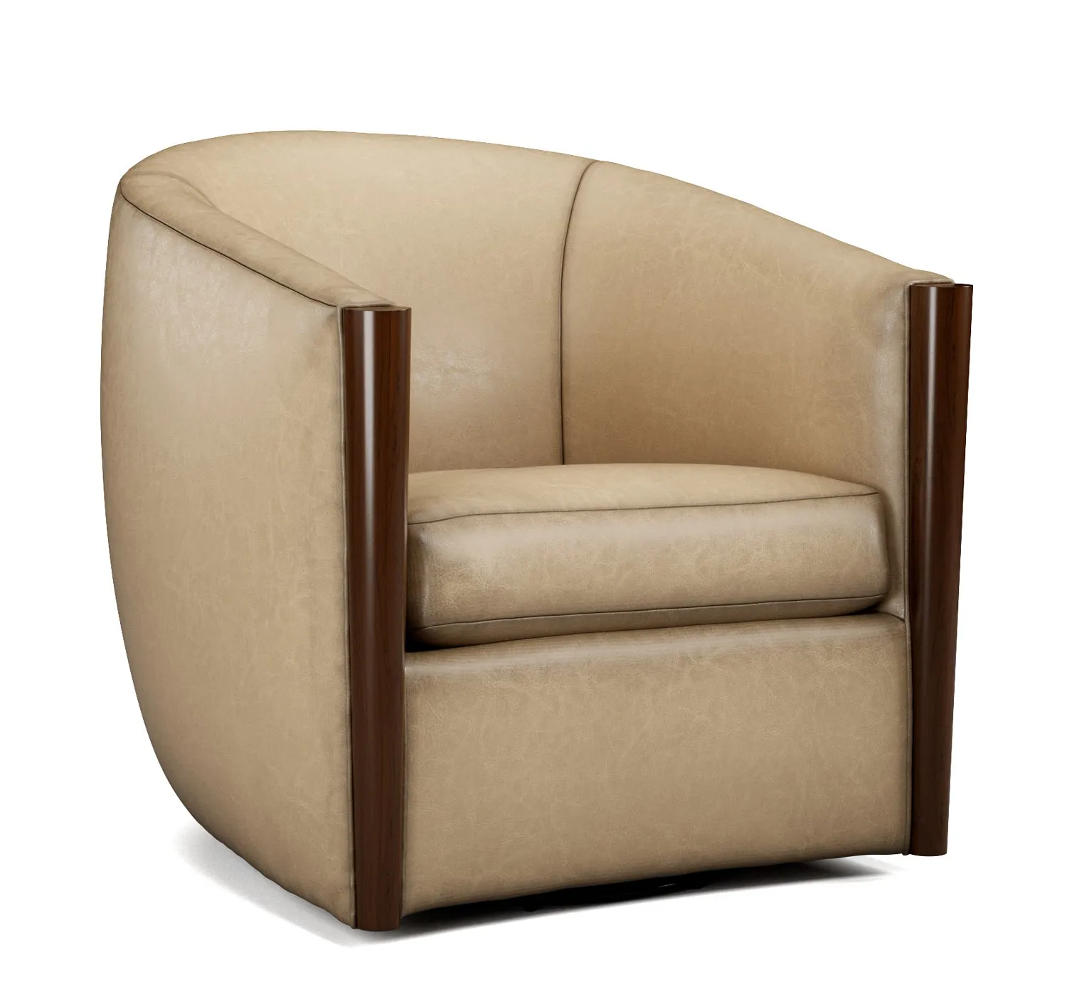 Luxury Leather Swivel Chair
