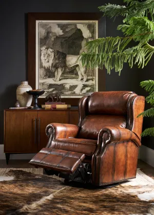 Luxury Leather Swivel Recliner vanity mirror, wall mirror
