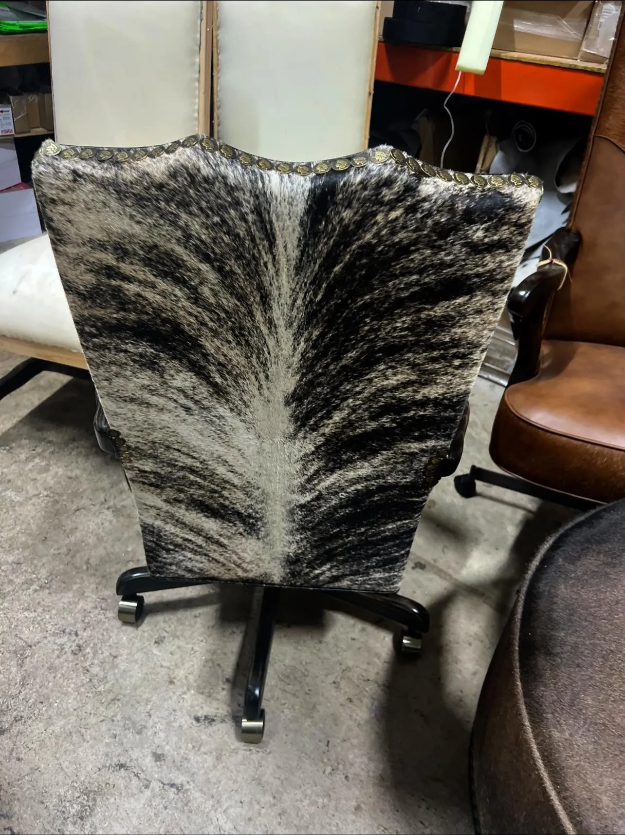 Luxury Leather Western Desk Chair