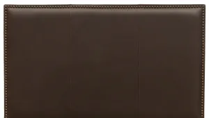 Luxury Mocha Leather Headboard bedroom furniture, nightstand