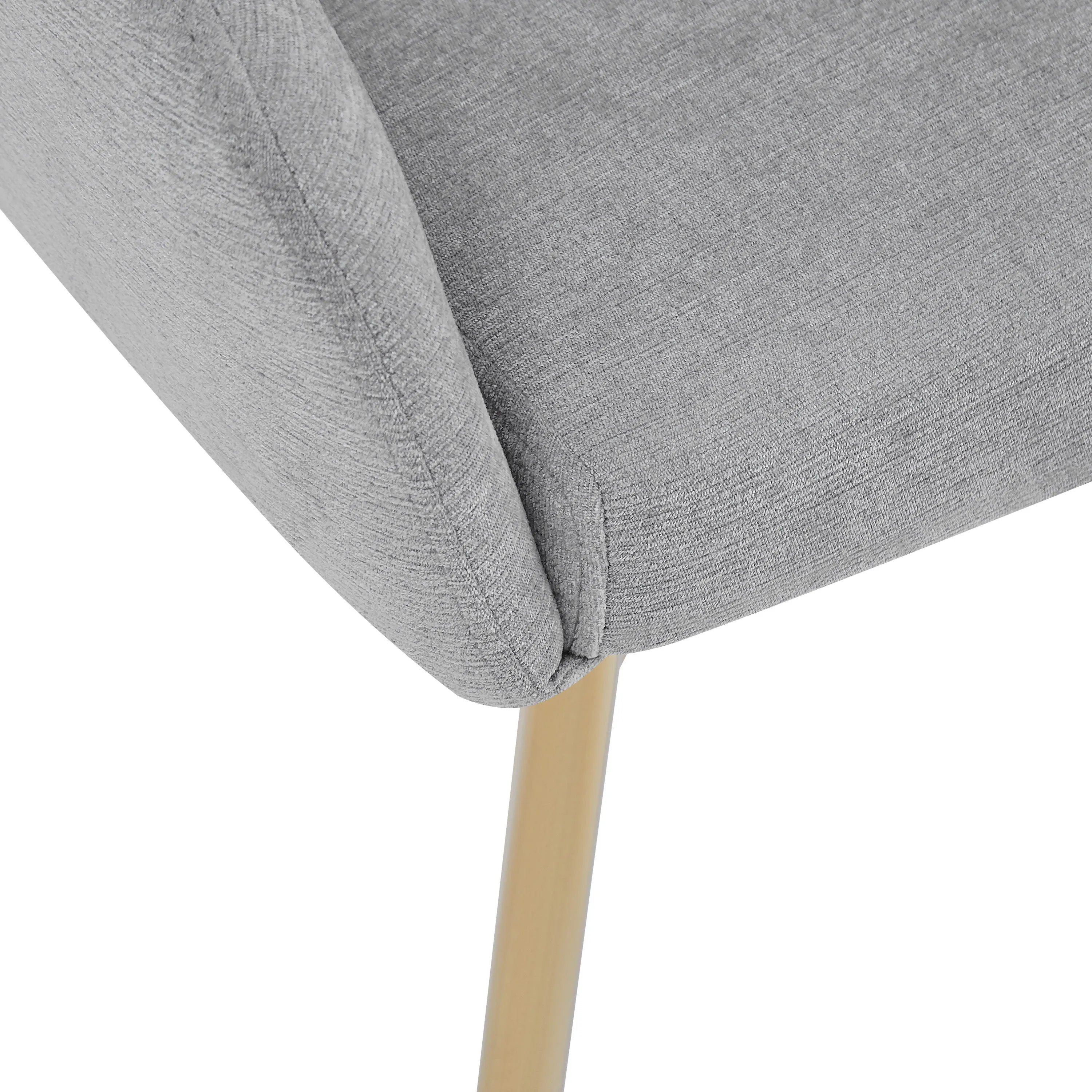 Luxury Polyester Round Back Dining Chairs, (Set of 2)