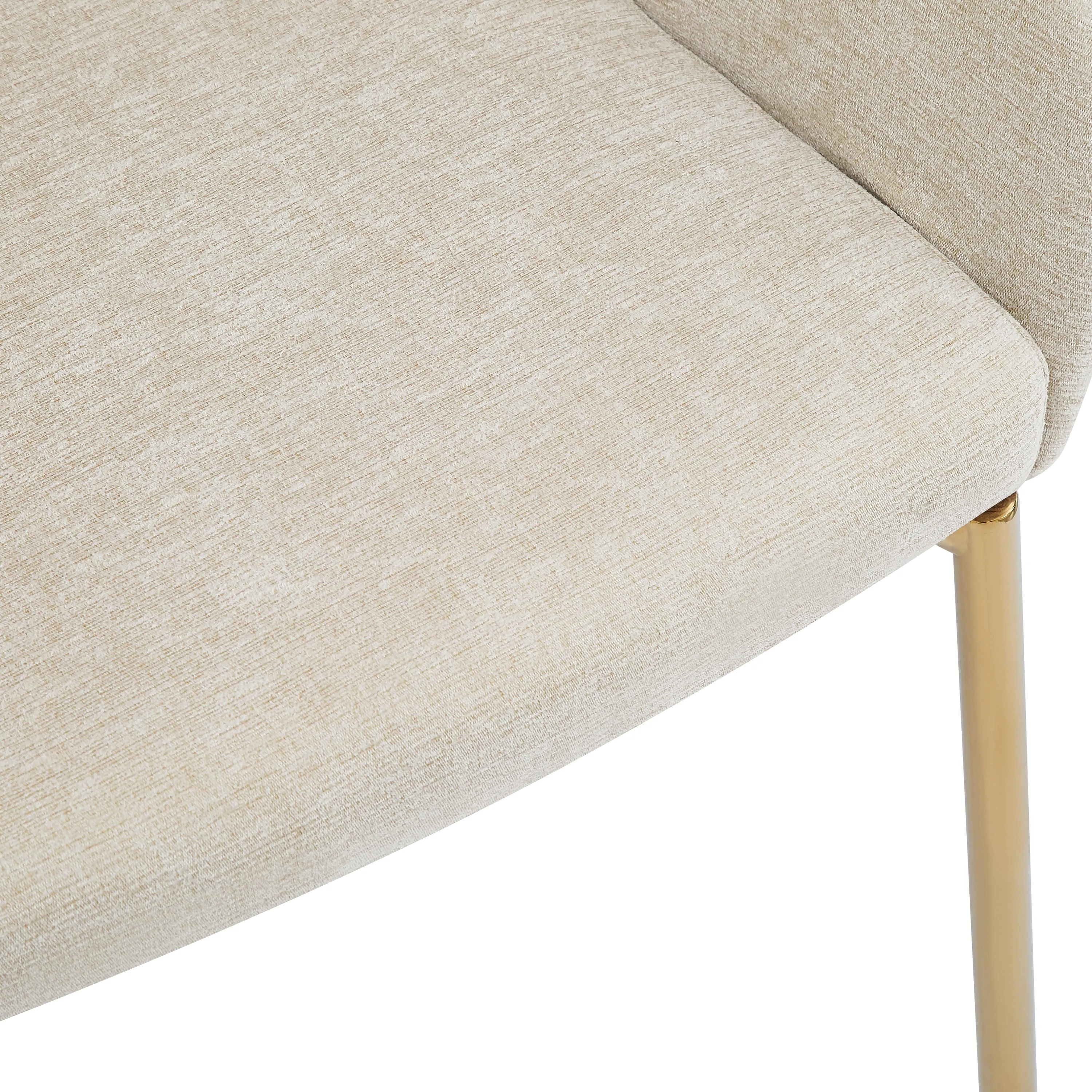 Luxury Polyester Round Back Dining Chairs, (Set of 2)