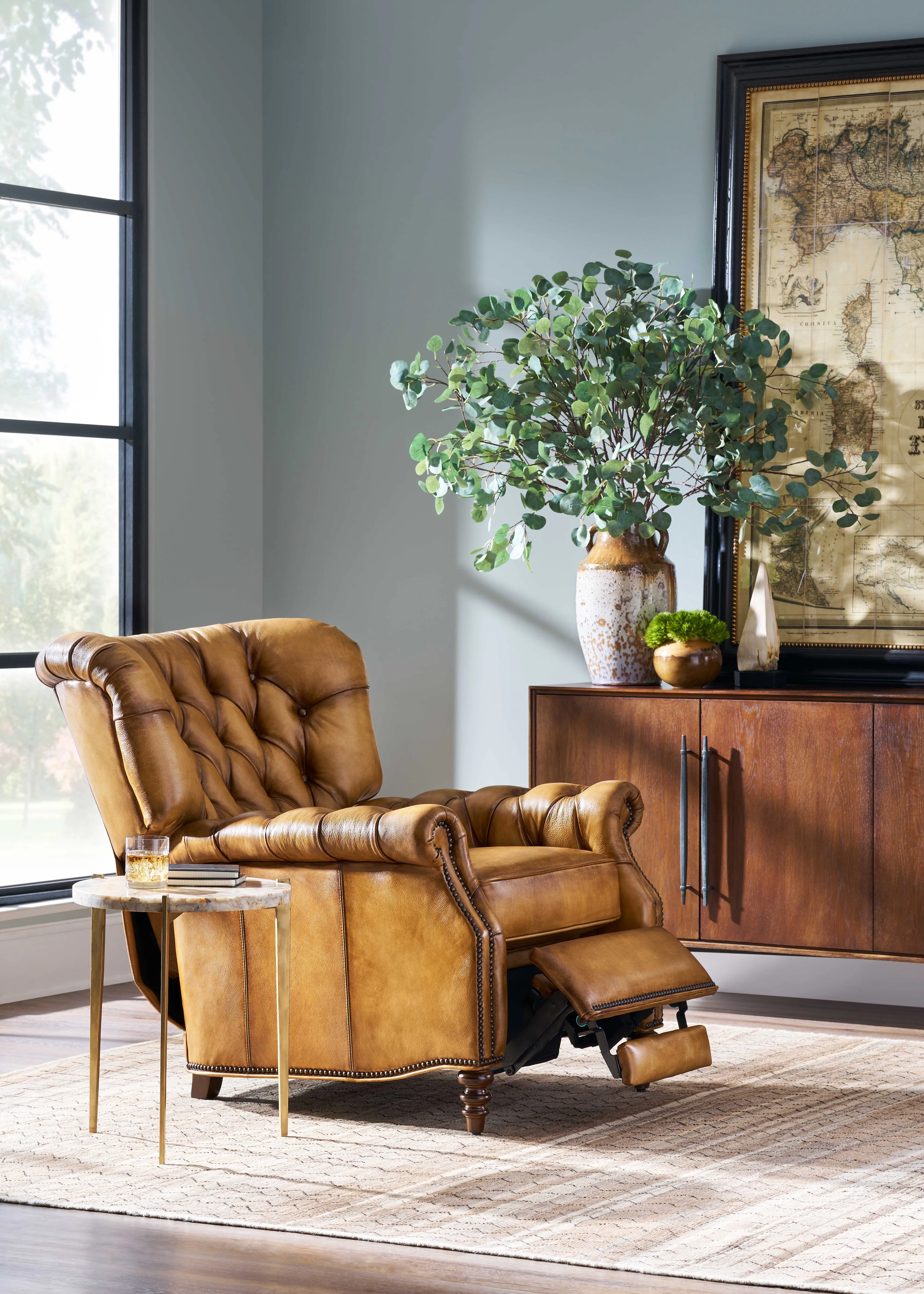 Luxury Tufted Ranch Recliner