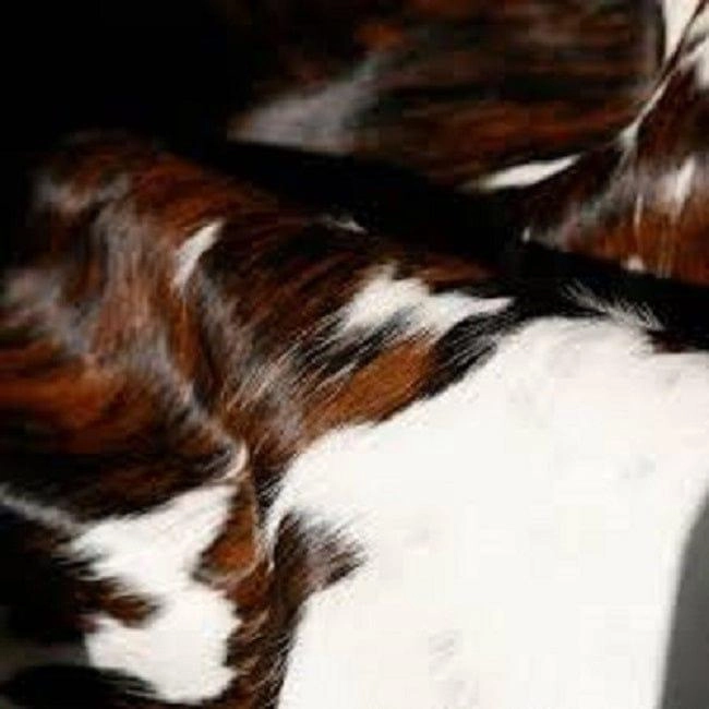 Luxury Leather Fringed Cowhide Stool Ottoman