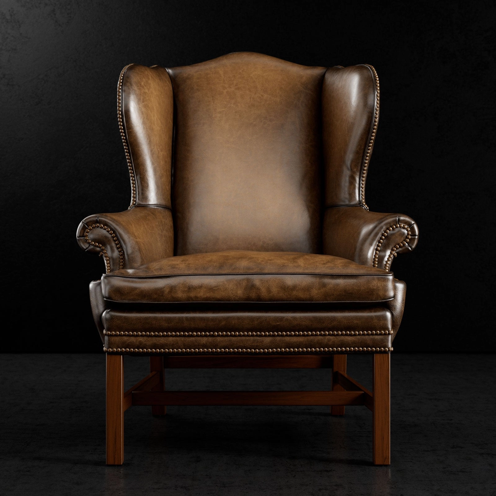 Luxury Leather Wingback Chair
