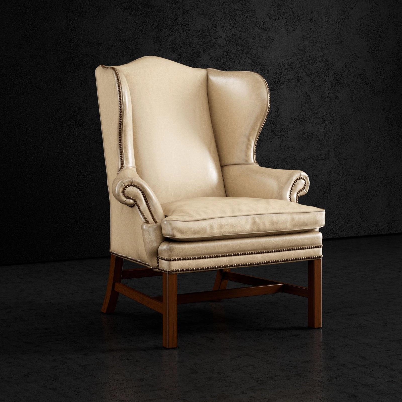 Luxury Leather Wingback Chair