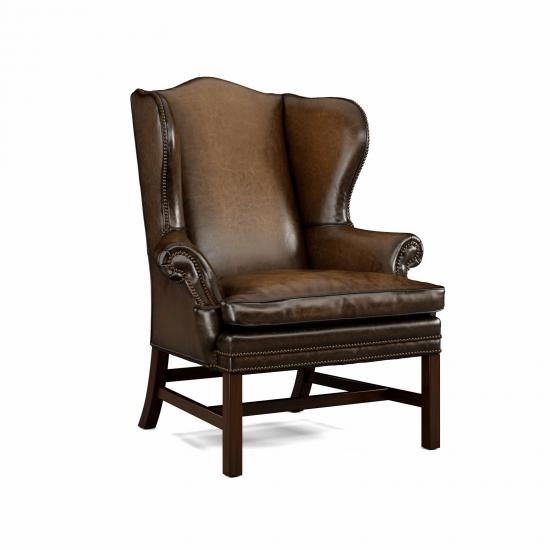 Luxury Leather Wingback Chair