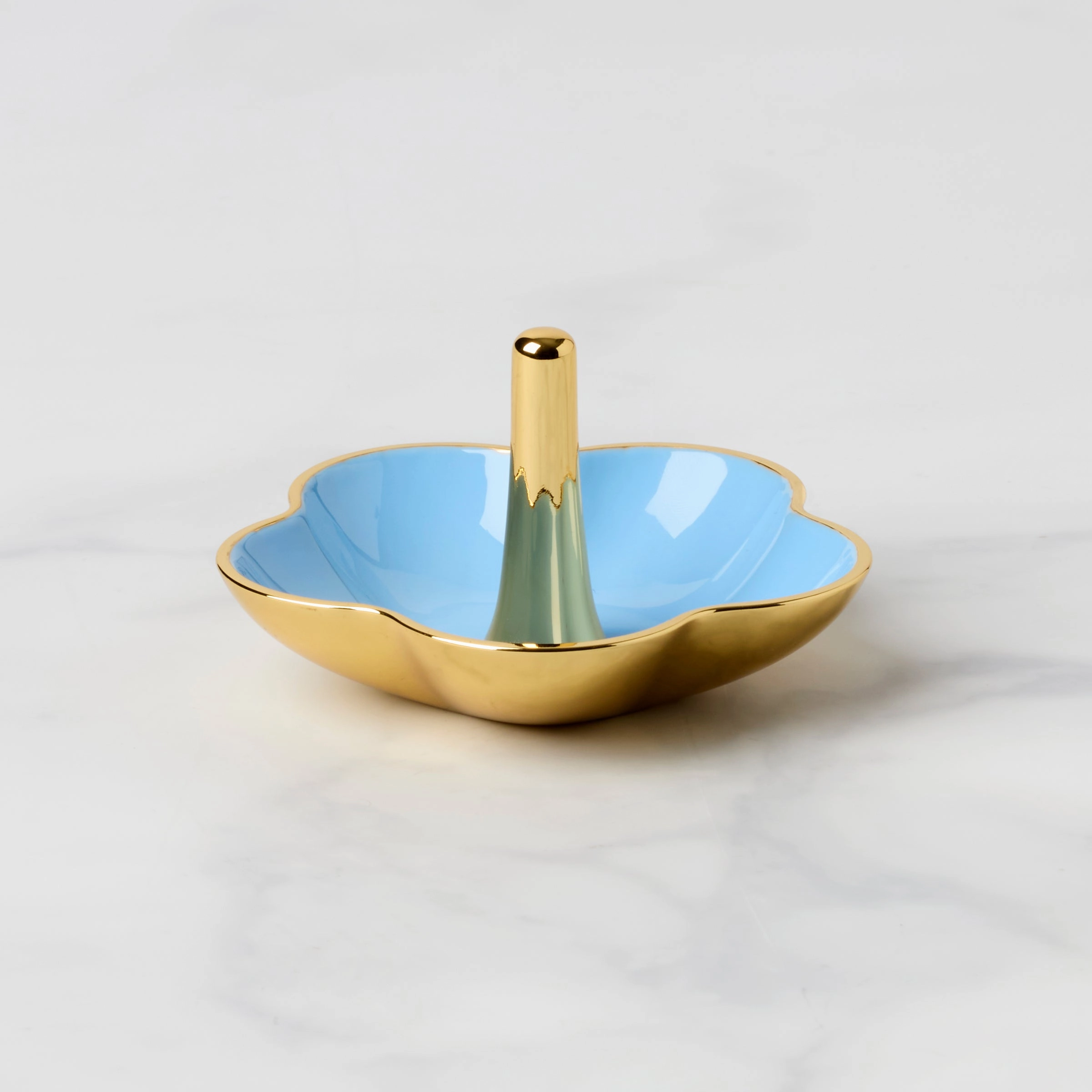 Make It Pop Blue Metal Ring Dish