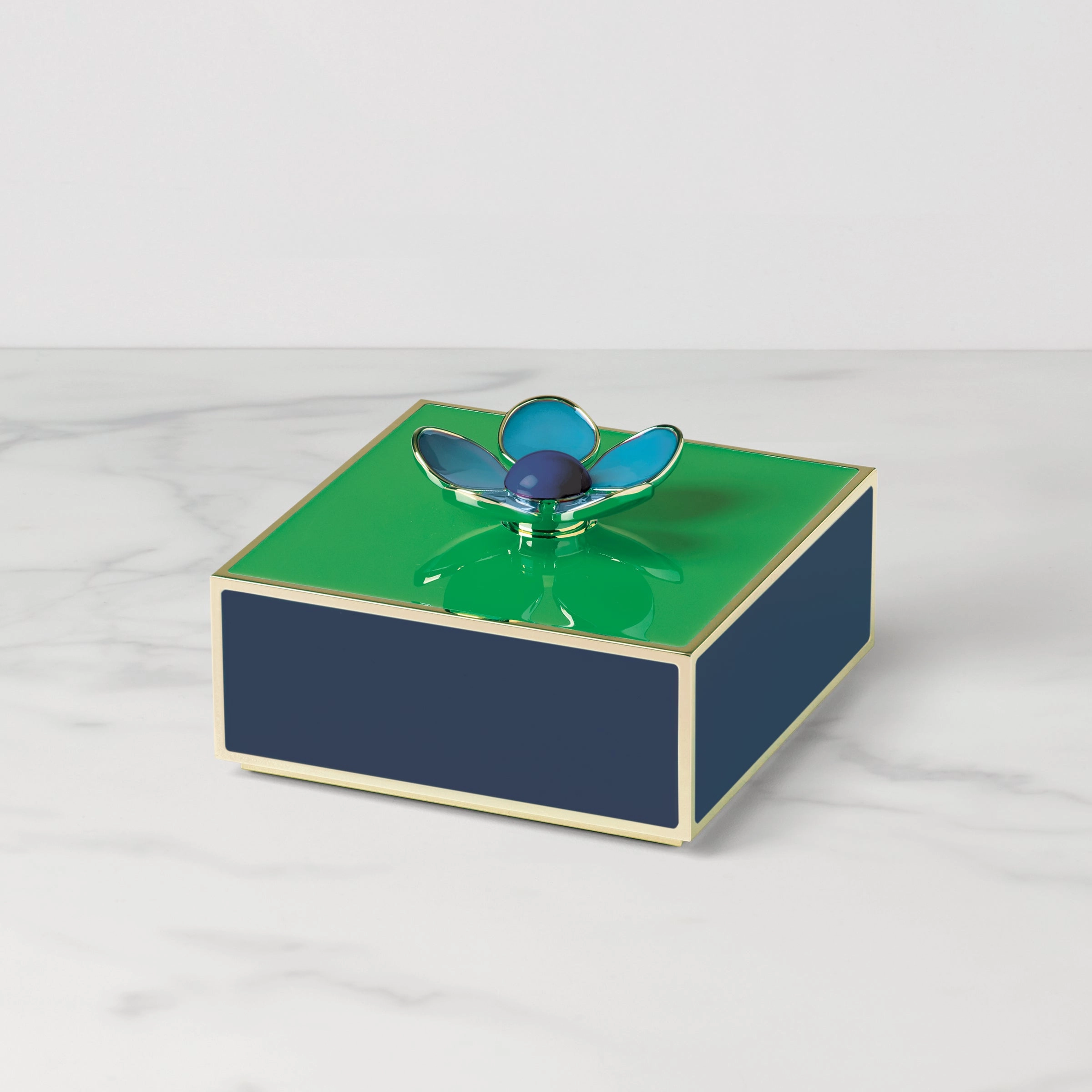 Make It Pop Floral Box - Green/Navy