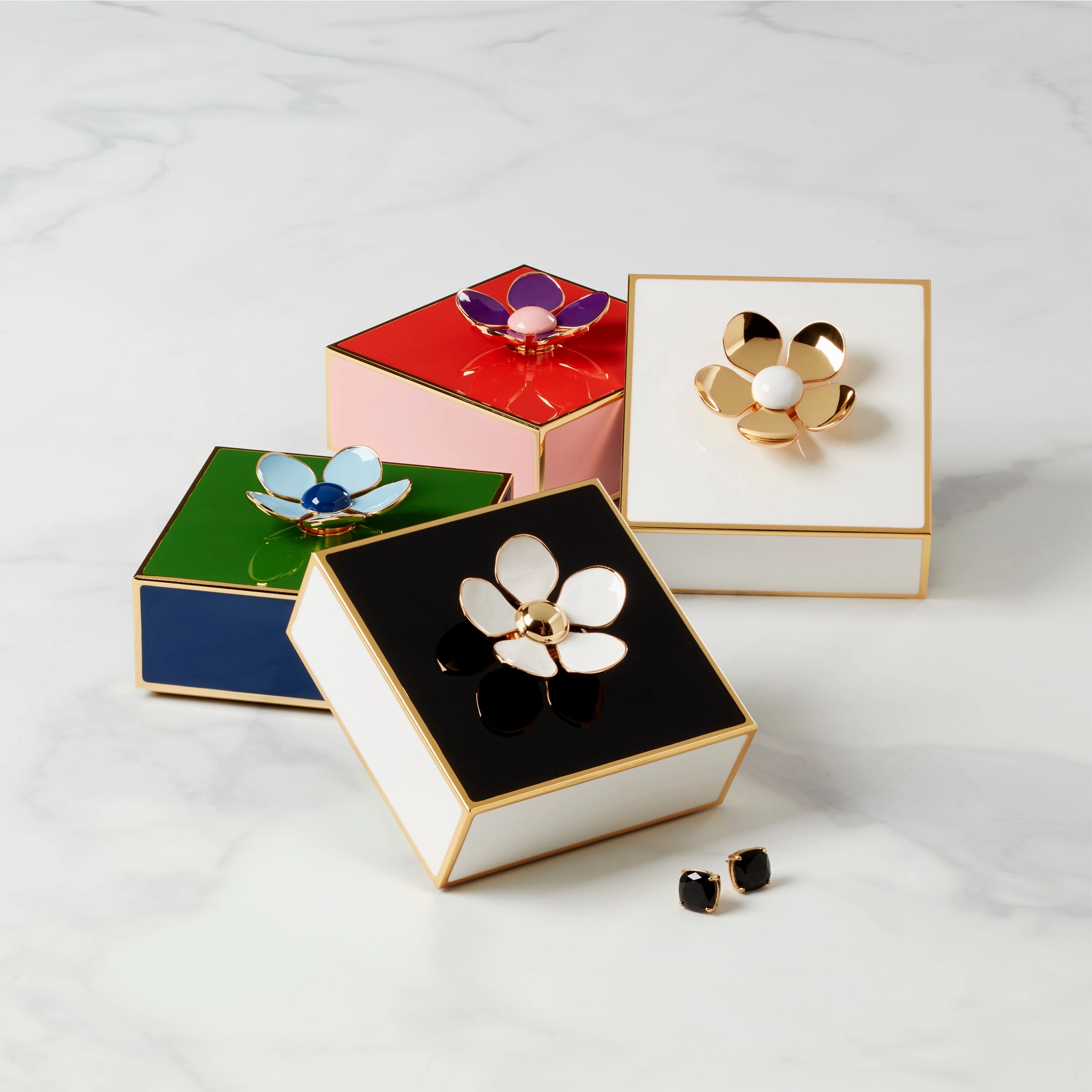 Make It Pop Floral Box - Green/Navy