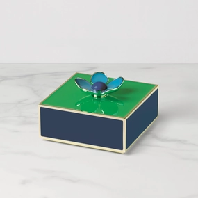Make It Pop Floral Box - Green/Navy