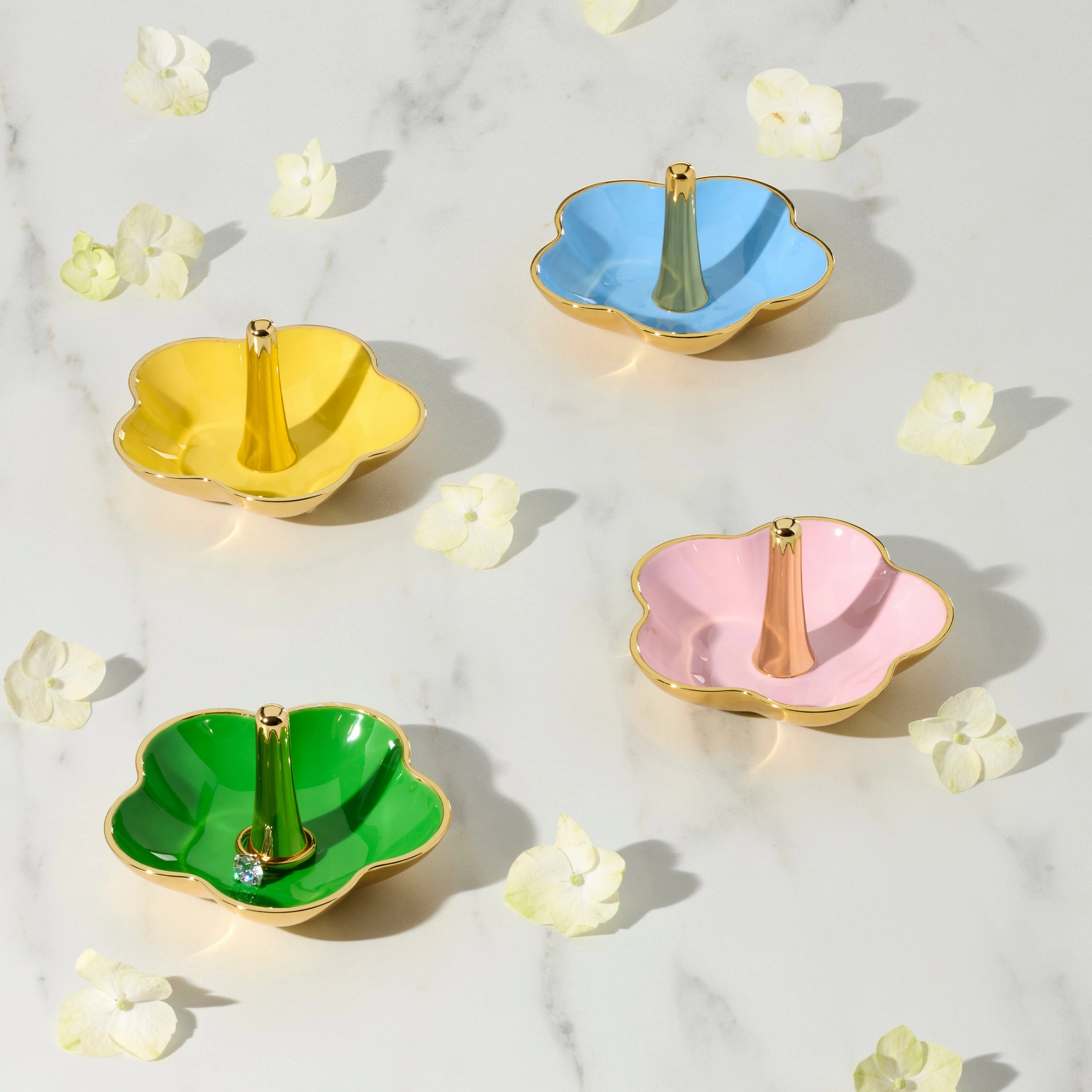Make It Pop Yellow Metal Ring Dish