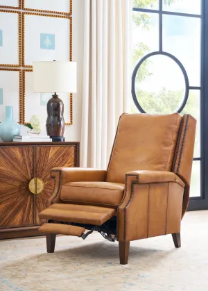Marlon Western Leather Recliner vanity mirror, wall mirror