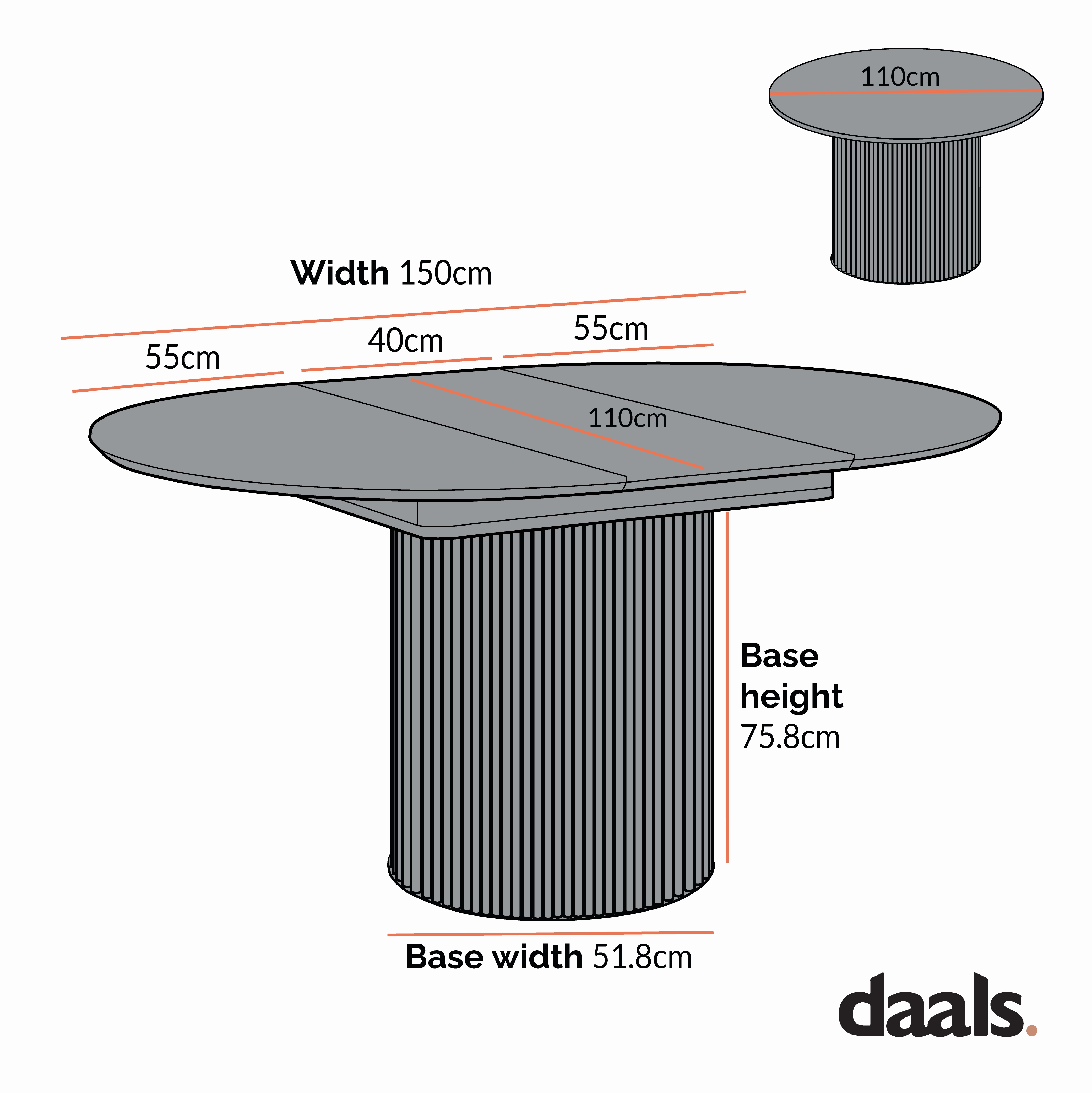 Maru Round 4-6 Seater Extending Oak Pedestal Dining Table, Sage Green