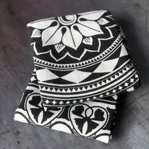 Matriarch Black & White Pattern Kitchen Towels blender, kitchen appliance