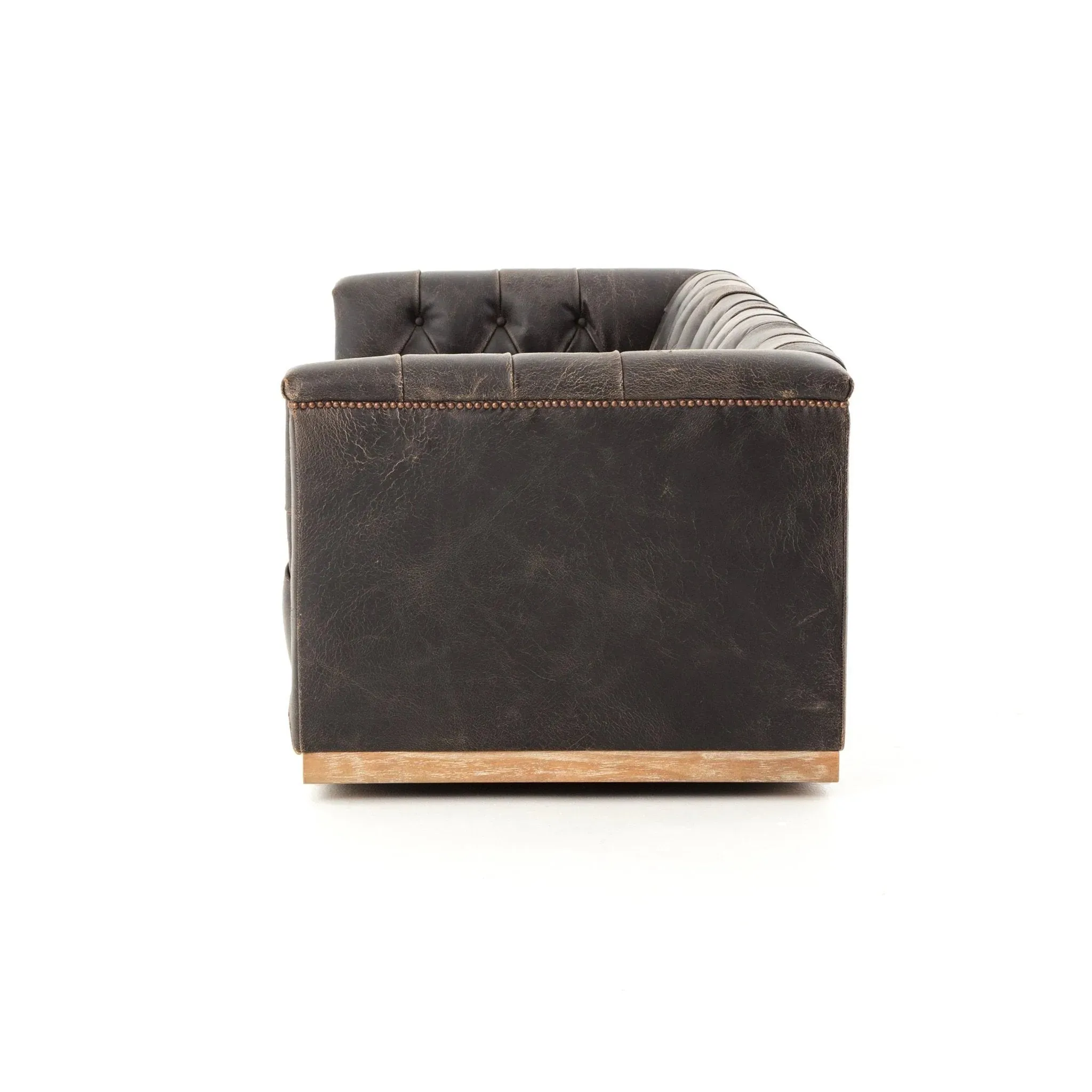 Maxine Distressed Tufted Sofa - 5 Colors