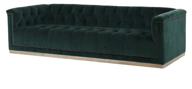 Maxine Distressed Tufted Sofa - 5 Colors
