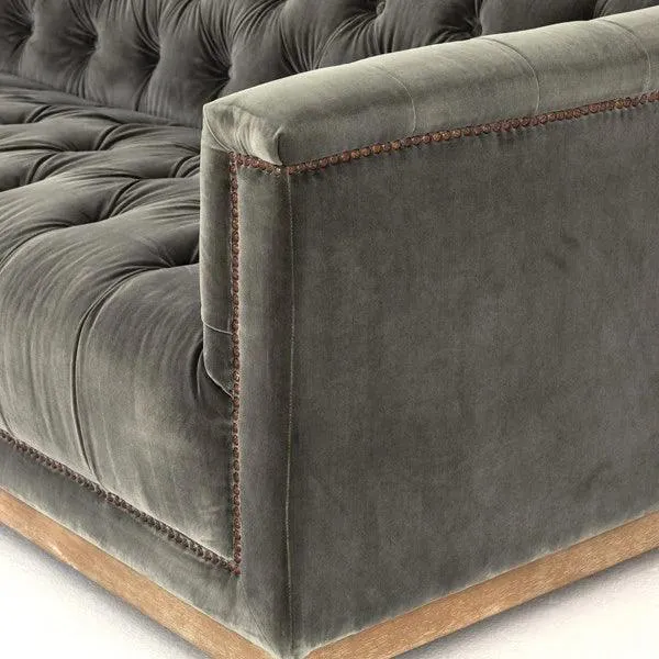 Maxine Distressed Tufted Sofa - 5 Colors