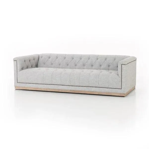 Maxine Distressed Tufted Sofa - 5 Colors