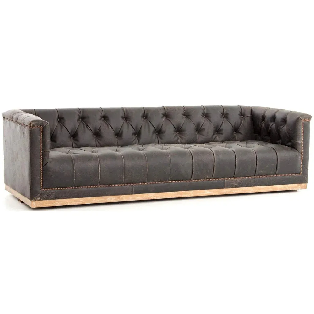 Maxine Distressed Tufted Sofa - 5 Colors