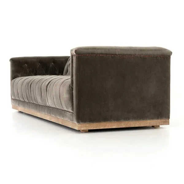 Maxine Distressed Tufted Sofa - 5 Colors
