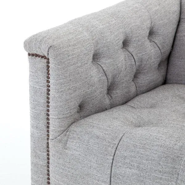 Maxine Distressed Tufted Swivel Chair - 4 Colors