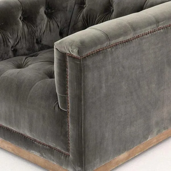 Maxine Distressed Tufted Swivel Chair - 4 Colors